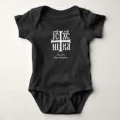Jezus Christus verovert embleem Romper (Voorkant)