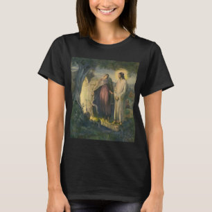 Jezus Christus verrezen bij het graf door ML Greer T-shirt