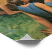 Jezus Christus verstikkende kinderen,  religie Poster (Hoek)