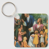 Jezus Christus verstikkende kinderen,  religie Sleutelhanger (Voorkant)