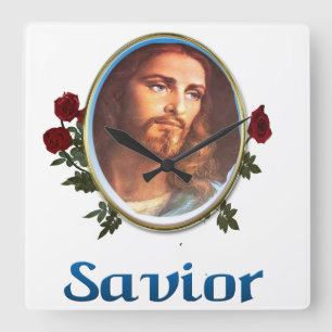 Jezus Christus Vierkante Klok