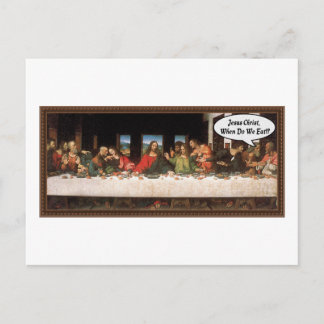Jezus Christus Wanneer Eten We? - Grappig Laatste Briefkaart