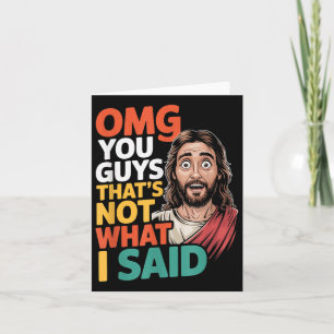 Jezus dat niet wat Religieuze God Christelijk zei Kaart