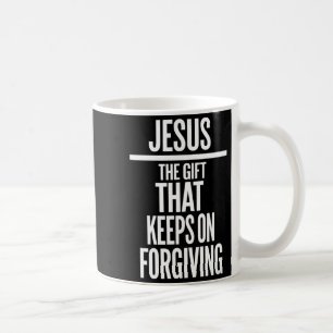 Jezus de gave die blijft vergeven christelijk R Koffiemok