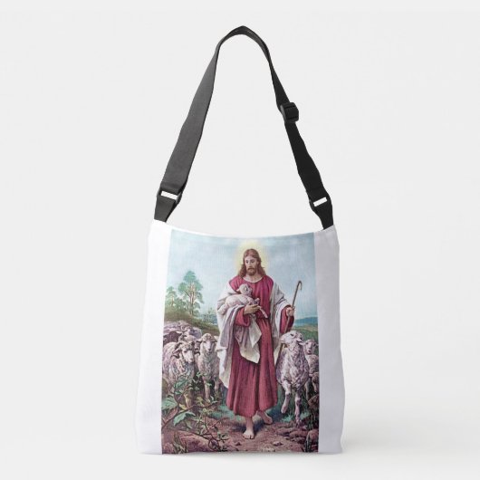 Jezus, de goede herder crossbody tas (Voorkant)