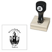 Jezus de Goede Herder Religieuze Schrift Verse Rubberstempel (Gestempeld)