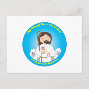Jezus de Good Shepherd Briefkaart