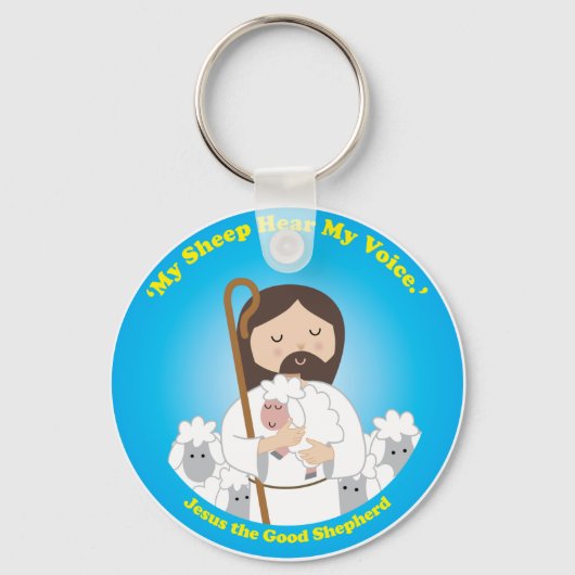 Jezus de Good Shepherd Sleutelhanger (Voorkant)