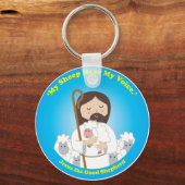 Jezus de Good Shepherd Sleutelhanger (Voorkant)