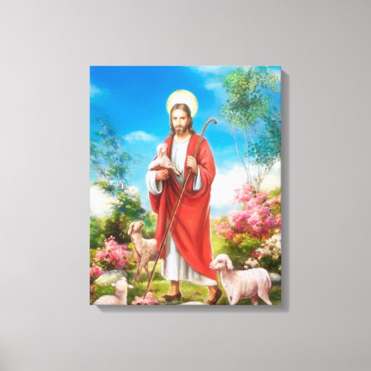 Jezus de herder canvas afdruk (Voorkant)