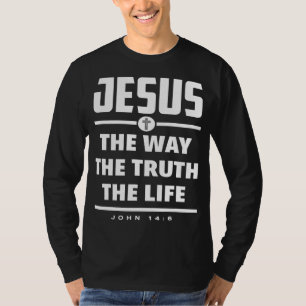 Jezus de manier waarop de waarheid het leven belic t-shirt