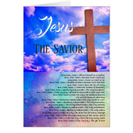 Jezus de Savior, prachtige Christelijke kaart