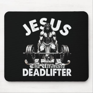 Jezus De Ultieme Deadlifter Jezus Deadlifting Ch Muismat