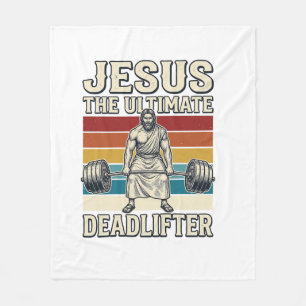 Jezus De Ultieme Deltraverser Vintage Vector Ontwe Fleece Deken
