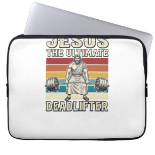 Jezus De Ultieme Deltraverser Vintage Vector Ontwe Laptop Sleeve