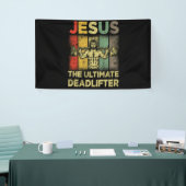 Jezus, de ultieme dode-lifter. spandoek (Beurs)