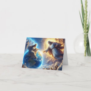 Jezus, de vrouw die Gods hand aanraakt Kaart