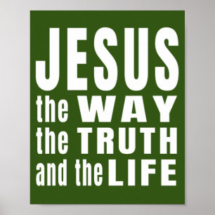 Jezus de weg de waarheid en het leven  poster