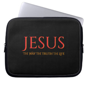 Jezus De Weg De Waarheid Het Leven Laptop Sleeve