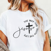 Jezus de weg, de waarheid, het leven Tri-Blend shirt