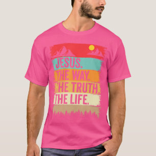 Jezus de weg van het waarheidsleven Bijbelvers Chr T-shirt
