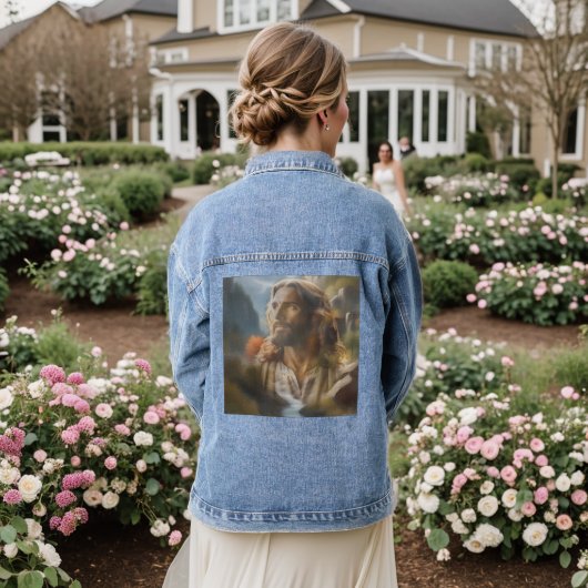 Jezus Denim Jacket (Huwelijk Achterkant)