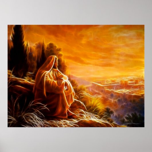 Jezus denkt aan mensen (u) poster (Voorkant)