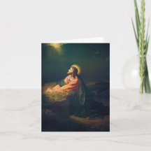 Jezus die bidt in de Hof van Gethsemane