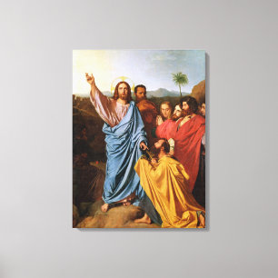 Jezus die de Keys teruggeeft naar St. Peter, 1820 Canvas Afdruk
