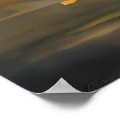 Jezus die op het water loopt poster (Hoek)