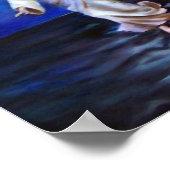 Jezus die op het water loopt...... poster (Hoek)