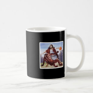 Jezus die Satan dwarsboomt schets Koffiemok