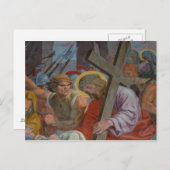 Jezus draagt het kruis briefkaart (Voorkant / Achterkant)