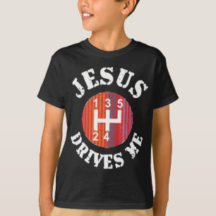 Jezus drijft me Christelijke kinderen t-shirt
