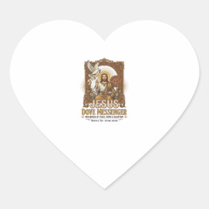 Jezus Duif Boodschapper Jezus Duif Boodschapper Ch Hart Sticker