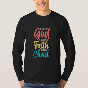 Jezus een kind van God een vrouw van het geloof ee T-shirt
