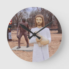 Jezus en Bigfoot Ronde Klok