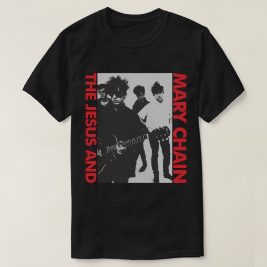 Jezus en borstketting -  Postpunk T-shirt Es (Design voorkant)