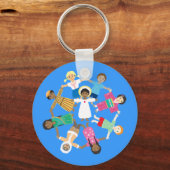 Jezus en de kleine kinderen sleutelhanger (Voorkant)