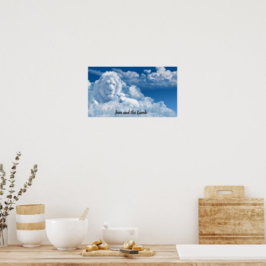 Jezus en de Lamb Poster (Keuken)