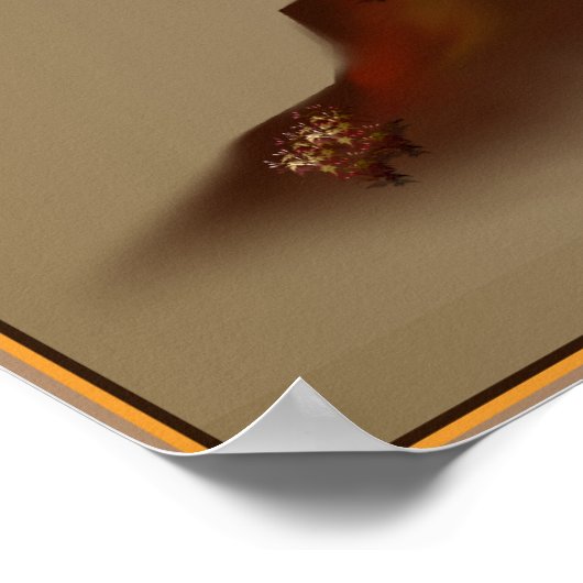 Jezus en drie kruisers Poster (Hoek)