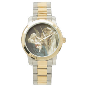 Jezus en engelen kerst horloge