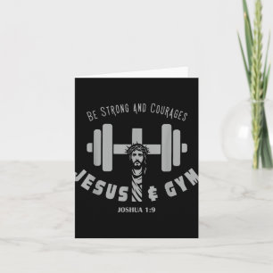Jezus En Gym Christelijke Workout Gewichtheffen Ma Kaart