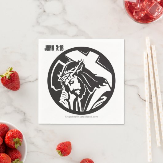 Jezus en het kruis Christelijk Servetten (Insitu)