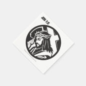 Jezus en het kruis Christelijk Servetten (Hoek)