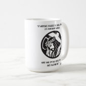 Jezus en het kruis volgen mij koffiemok (Voorkant rechts)