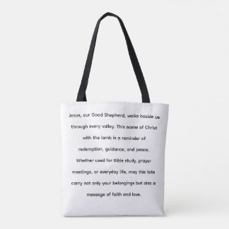 Jezus en het Lam Canvas tas | Christelijke geloofs