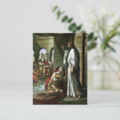 Jezus en het Man in de pool Briefkaart (Staand voorkant)