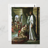 Jezus en het Man in de pool Briefkaart (Voorkant / Achterkant)
