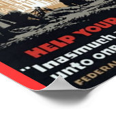 Jezus en het Rode Kruis Poster (Hoek)